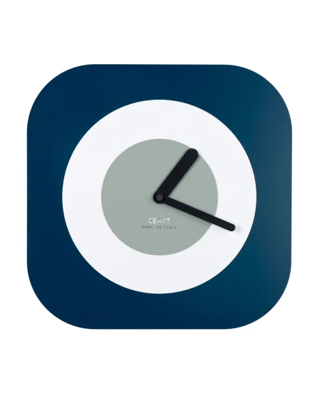 Ceart - Round Wall Clock - Petrol / White / Green