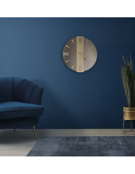 Ceart - Orologio da Parete a Specchio Vega - Ramato / Oro Metallizzato
