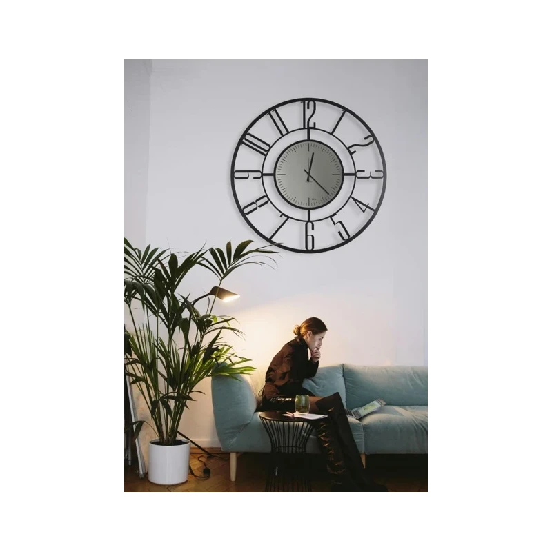 Ceart - Penelope Black Edition Wall Clock - Pastel Black