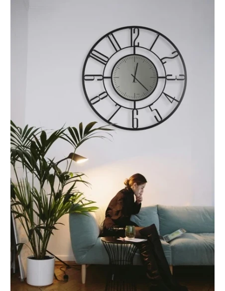 Ceart - Orologio da Parete Penelope Black Edition - Nero Pastello