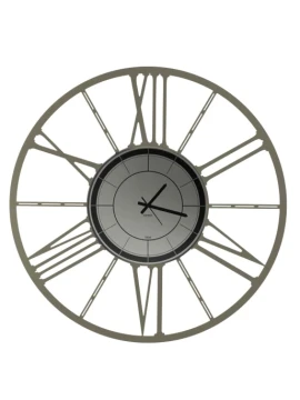 Ceart - Black Edition Wheel Wall Clock - Pastel Dove Grey