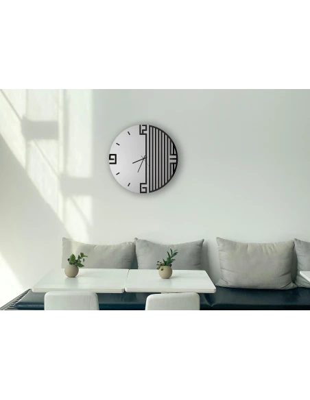 Ceart - Lyra Wall Clock - Black / Smoked Black Mirror
