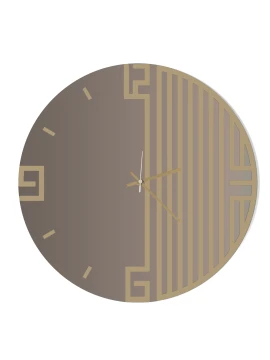Ceart - Orologio da Parete Lyra - Oro Metallizzato / Specchio Ramato