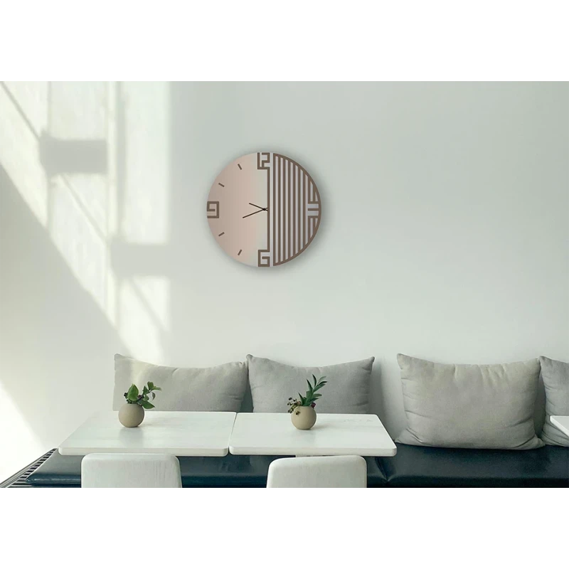 Ceart - Lyra Wall Clock - Corten Bronze / Copper Mirror