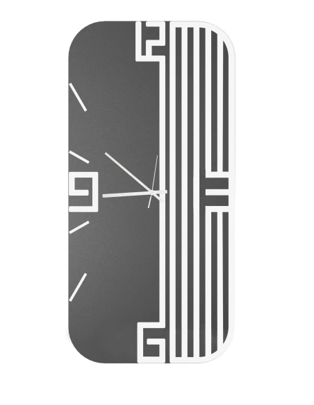 Ceart - Orologio da Parete Lyra Vertical - Bianco / Specchio Nero Fumè