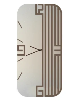 Ceart - Lyra Vertical Wall Clocks - Corten Bronze / Copper Mirror