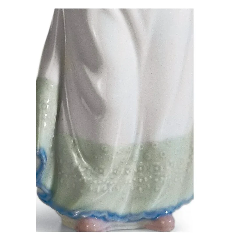 Lladró - Scultura Bambina con Torta - Porcellana