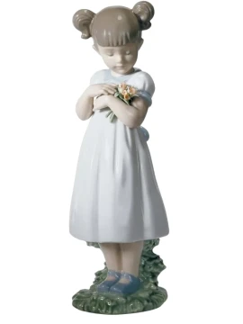 Lladró - Flowers for Mother Baby Sculpture - Porcelain
