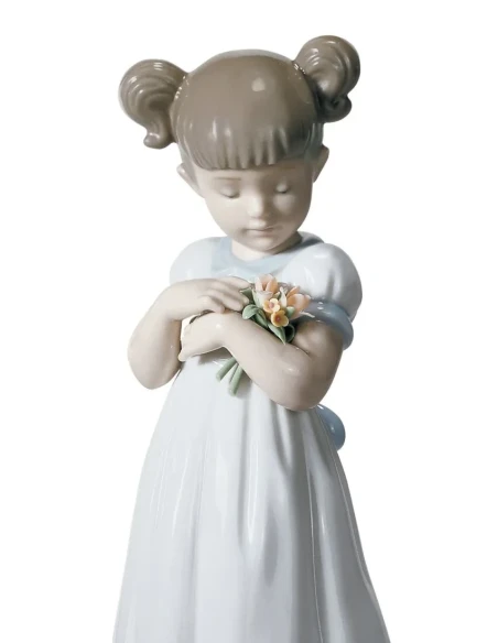 Lladró - Flowers for Mother Baby Sculpture - Porcelain