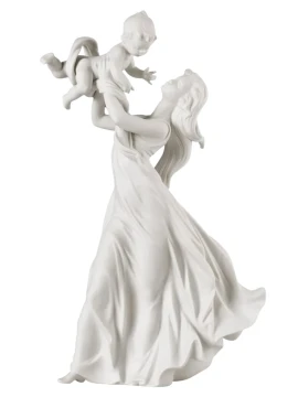 Lladró - Mother Sculpture My Beautiful Baby - Matte White