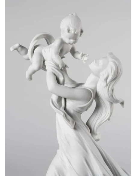 Lladró - Scultura Madre il Mio Bellissimo Bebè - Bianco Opaco