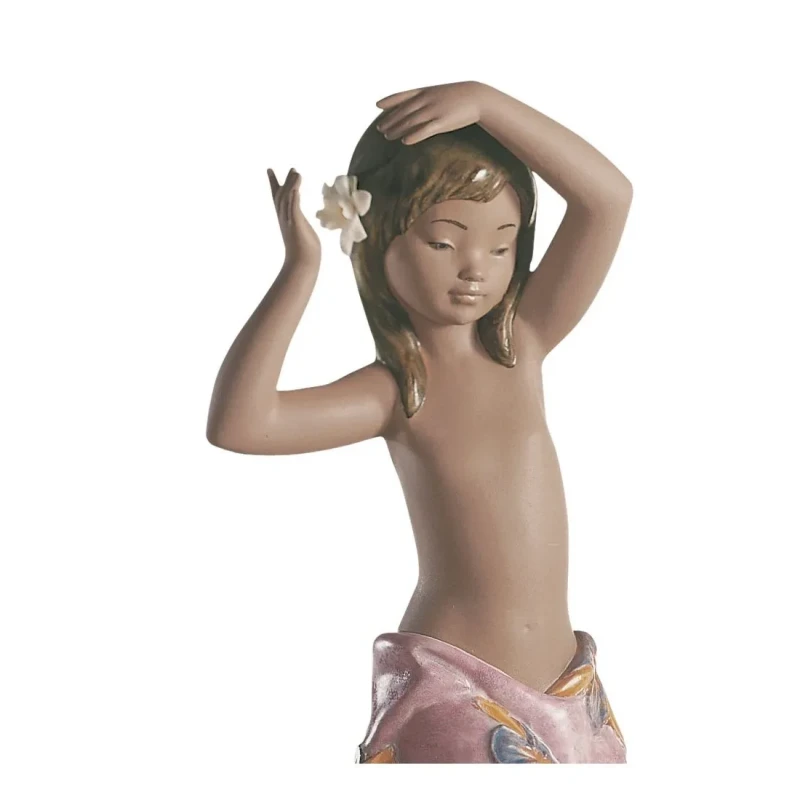Lladró - Tropic Flower Girl Sculpture - Porcelain Stoneware