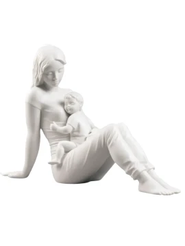 Lladró - Scultura L'amore di Una Madre - Bianco Opaco