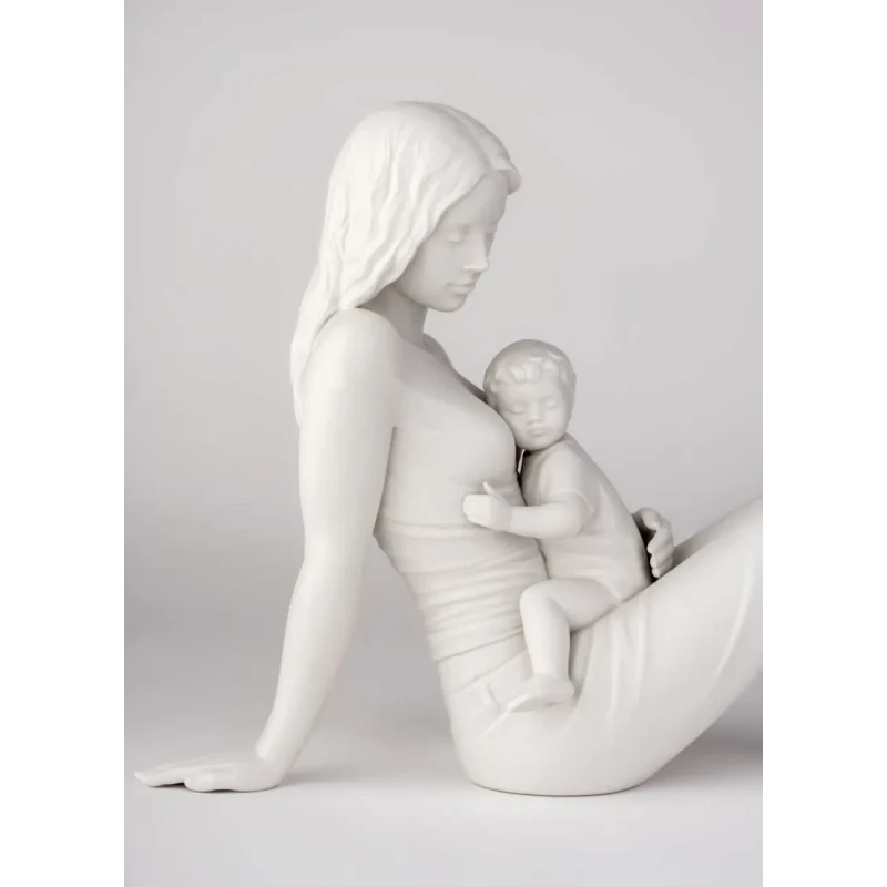 Lladró - Scultura L'amore di Una Madre - Bianco Opaco