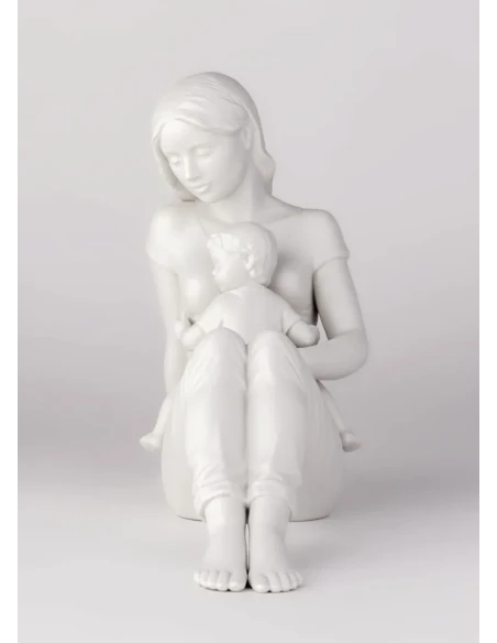 Lladró - Scultura L'amore di Una Madre - Bianco Opaco