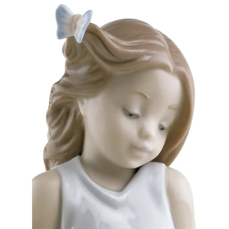 Lladró - Scultura Bimba Amica delle Farfalle - Porcellana