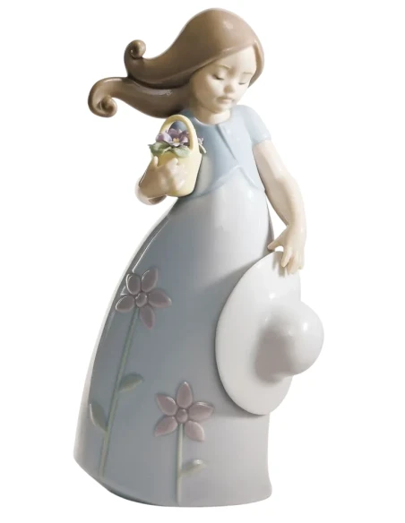 Lladró - Scultura Bimba Piccola Viola - Porcellana