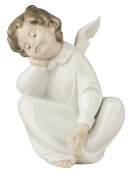 Lladró - Scultura Angioletto Seduto - Porcellana