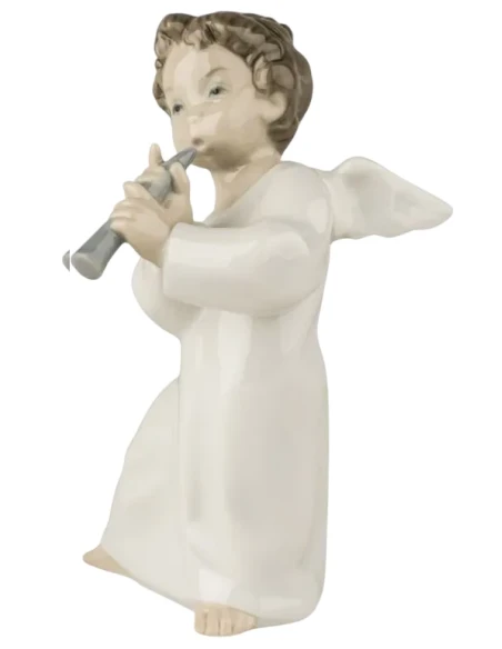 Lladró - Angel with Flute Sculpture - Porcelain