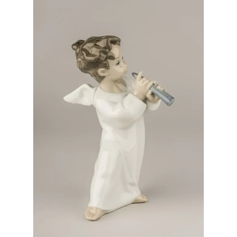 Lladró - Scultura Angioletto con Flauto - Porcellana