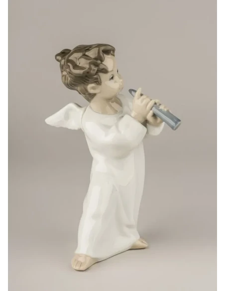 Lladró - Angel with Flute Sculpture - Porcelain
