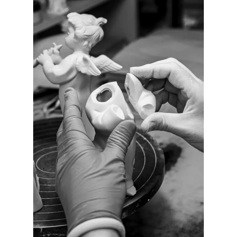 Lladró - Angel with Flute Sculpture - Porcelain