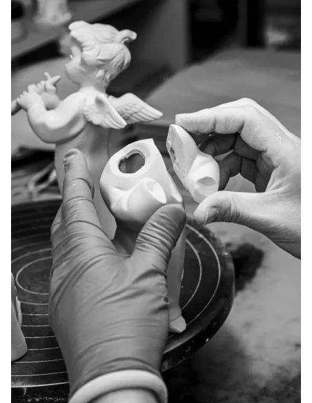 Lladró - Scultura Angioletto con Flauto - Porcellana