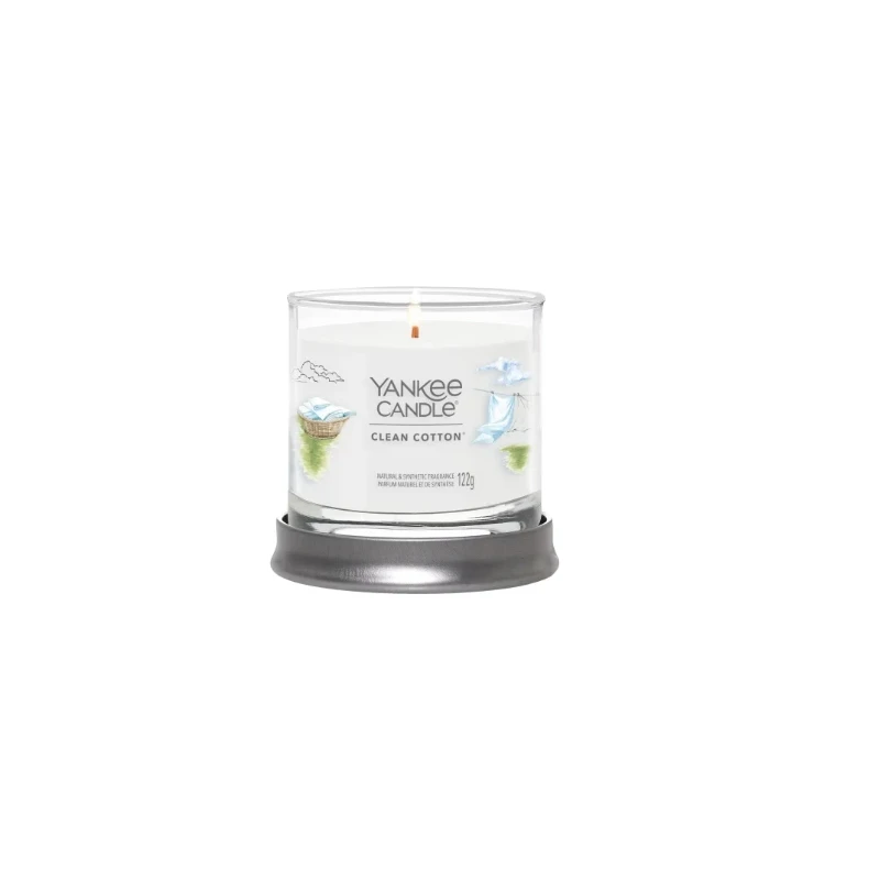 Yankee Candle - Clean Cotton- Candela Tumbler Piccola