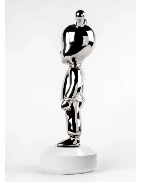 Lladró - The Silver Guest Sculpture - Silver / White