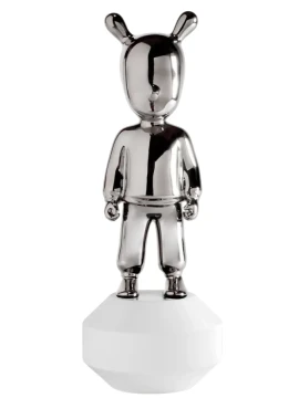 Lladró - Scultura The Silver Guest - Argento / Bianco
