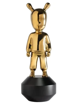 Lladró - The Golden Guest Sculpture - Gold / Black