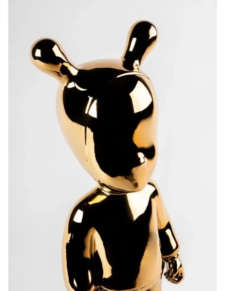 Lladró - Scultura The Golden Guest - Oro / Nero