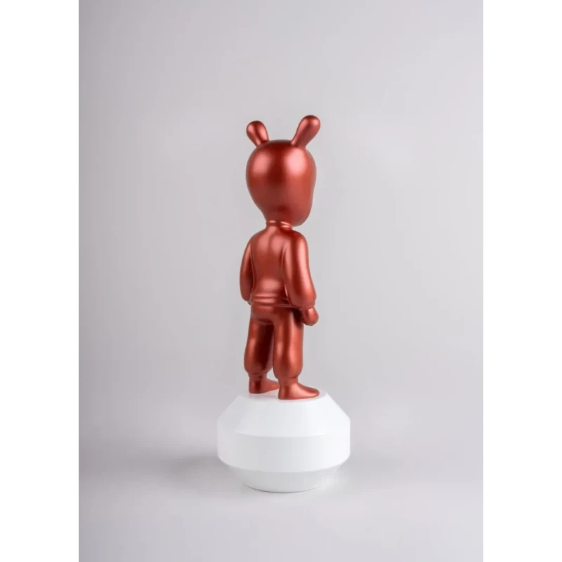 Lladró - The Metallic Red Guest Sculpture - Metallic Red / White