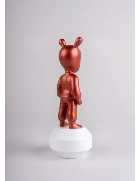 Lladró - The Metallic Red Guest Sculpture - Metallic Red / White