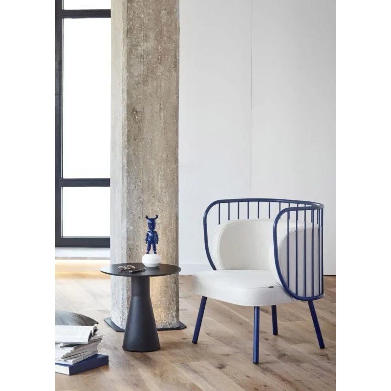 Lladró - Scultura The Dark Blue Guest - Blu Scuro / Bianco