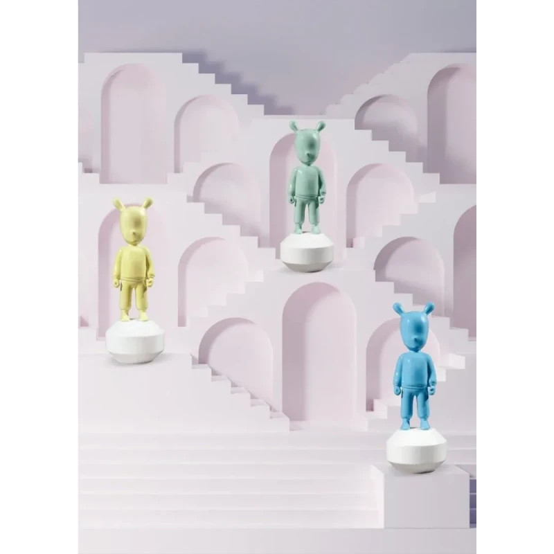 Lladró - Scultura The Blue Guest - Blu / Bianco