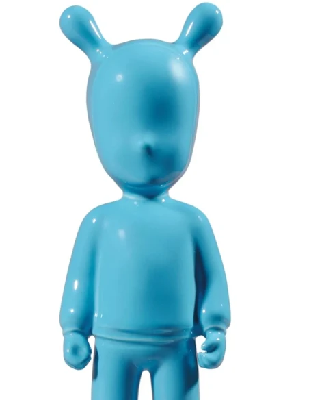 Lladró - The Blue Guest Sculpture - Blue / White