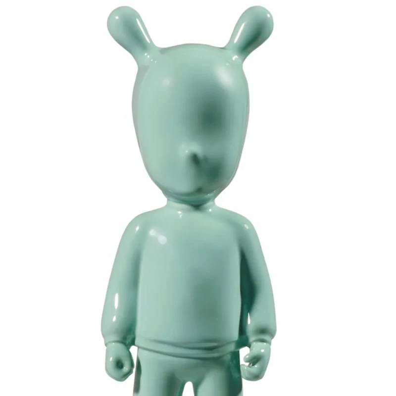 Lladró - The Green Guest Sculpture - Green / White