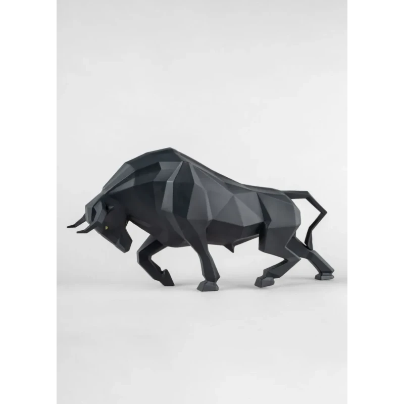 Lladró - Scultura Toro - Nero opaco