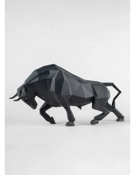 Lladró - Scultura Toro - Nero opaco