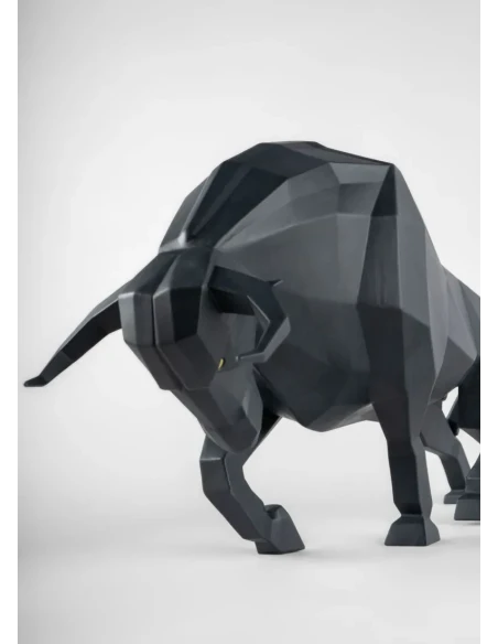 Lladró - Scultura Toro - Nero opaco