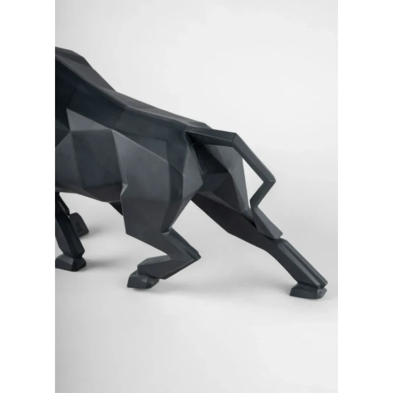 Lladró - Bull Sculpture - Matte Black