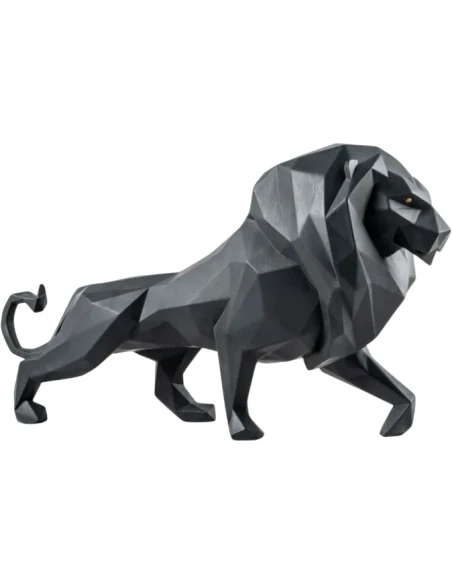 Lladró - Scultura Leone - Nero opaco