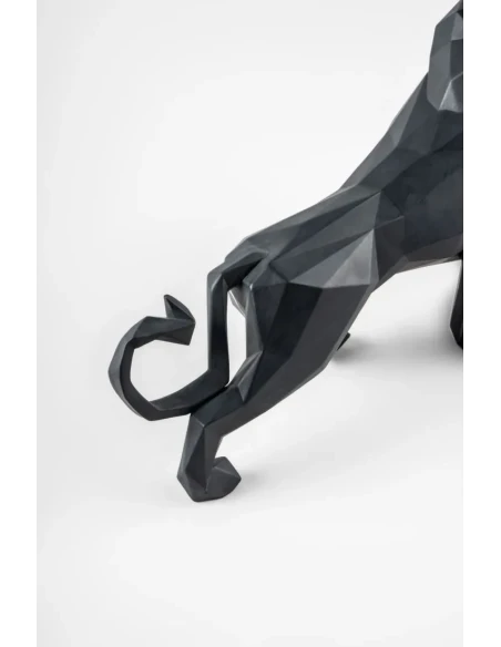 Lladró - Lion Sculpture - Matt black