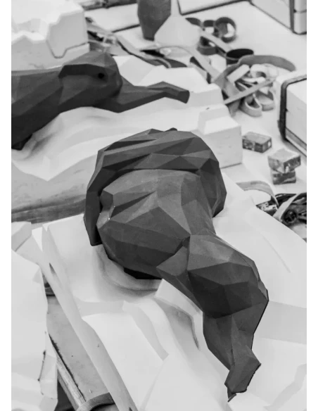 Lladró - Lion Sculpture - Matt black