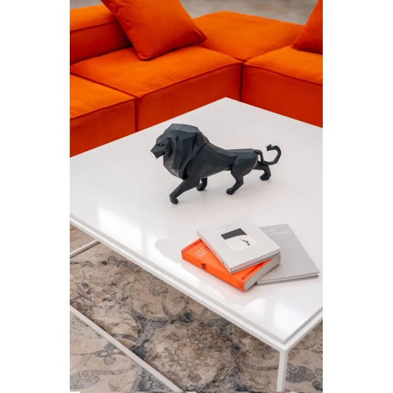 Lladró - Lion Sculpture - Matt black