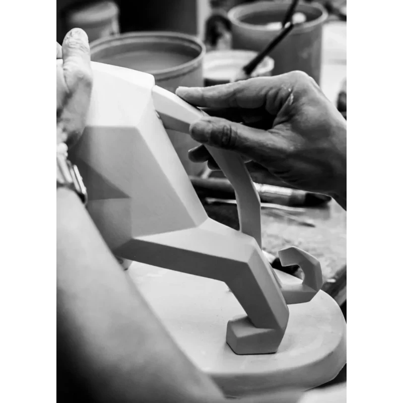 Lladró - Scultura Pantera - Nero opaco