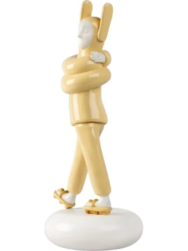 Lladró - Embraced Yellow Sculpture - Porcelain