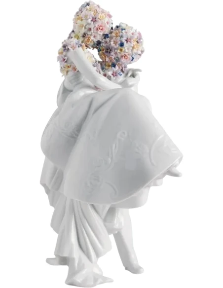 Lladró - Love II Flowers Sculpture - Porcelain