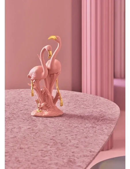 Lladró - Flamingos Sculpture - Pink